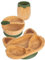 Tiny Dining Fox -Bambus -Saug -Baby -Fütterungsset - Olivengrün - 4pc