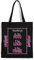 Mr. Gadgets Shopper Personalizzabile 100% cotone riutilizzabile-Con manici lunghezza 67cm -Dimensioni 38x42 (NERA)