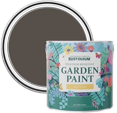 Rust-Oleum Brown Mould-Resistant Garden Paint in Matt Finish - Fallow 2.5L