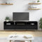 TJROO Mobile Porta TV Nero 150x30x44,5cm Legno Multistrato y Ferro Armadio TV Consolle TV Mobile Televisione Mobile Basso con Ante Mobile TV Vetrina Mobile con Ante Mobiletto TV