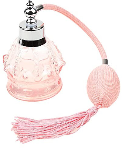 EHJRE Elegante Botella de Perfume de Cristal con Atomizador - Floral