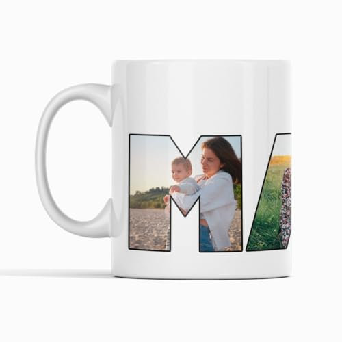 Genérico Taza Personalizada con Fotos Mamá Regalo día de la Madre de cerámica regalos originales regalo Madres