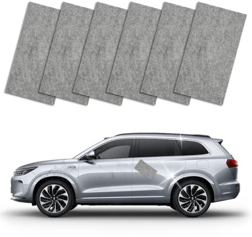 6 Stück Nano Sparkle Tuch Auto Kratzer, Magic Nano Sparkle Tuch für Auto Kratzer Entfernen Reparatur, Nano Sparkle Cloth für Reparatur von leichten Kratzfarben, Lackpflege, Autoreinigung