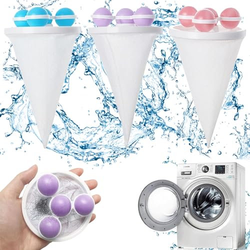 Tierhaarentferner Waschmaschine, Tierhaare Waschmaschine, Haarfänger Waschmaschine, Reinigung Dekontamination Haarentferner, Wiederverwendbarer Haar Filterbeutel für Waschmaschine (3 PCS)