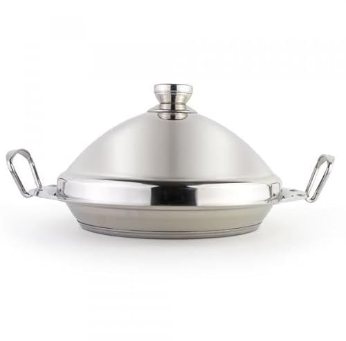 Moroccan tagine cocoWhite selectable in diameter 26/30/34 cm, all types of cookers, induction, also available in a set (set of 3, 26 + 30 + 34 cm), silver