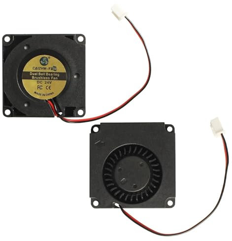 Toaiot Elego Neptune3 Pro Fan Replacement - 4010 Extruder Cooling Fan - 2pcs 40x40x10mm Brushless Fan: Hotend 24V Dual Ball Bearing Fan with 2 Pin Terminal Compatible 3D Printer Elego Neptune 3 Plus