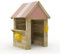 Wickey Spielhaus Hut - Kinderspielhaus aus Holz, Gartenhaus für Kinder, extrem witterungsbeständig - aus kesseldruckimprägniertem Massivholz - Pastellpink