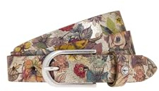 Tamaris Leder Gürtel Leather Belt W120 Gold - Multicolor bunt