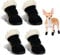 Hundeschuhe Pfotenschutz Winter, 4pcs Schneestiefel Hunde, Hunde Schuhe Anti Rutsch, rutschfest und Warm, Geeignet für Kleine und Mittelgroße Hunde für Outdoor-Aktivitäten im Winter, Waschbar (S)
