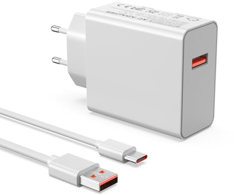 Etssembo 67W USB Ladegerät Netzteil Für Xiaomi 14, 13, 12, 12T, 12S, Redmi Note 13 Pro, NOTA K60, K50, 11, 11S, 12 ProPlus, Poco X6, F5, X5 mit Typ C Ladekabel 11V 6.1A Schnellladegerät Power Adapter