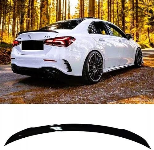 For Auto Perfectionists UK Rear Boot Spoiler Compatible With Mercedes A Class Saloon V177 AMG 2018-2024 ABS Carbon Fibre