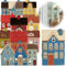 LS-LebenStil Teelichthaus Lichthaus 20cm Blau Weiß Keramik Fachwerkhaus Nyhavn Teelichthalter Windlichthalter Kerzenständer Teelichtständer Windlicht für Teelichter Lichterhaus Fachwerkhaus