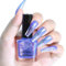 Blue Holographic Nail Polish - Glittery Color-Changing Varnish with Reflective Purple Shimmer - Quick Dry DIY Manicure Nail Art for Home - No UV Required