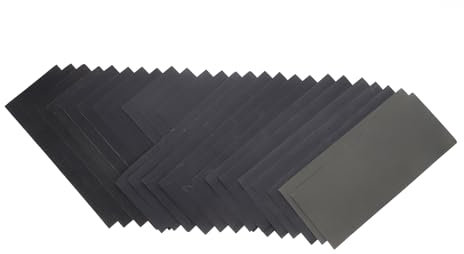 OKUMEYR 24st Matte Papierkombination Schleifwerkzeug Schleifbohraufsatz Schleifpad Feiner Sand Flex-polierer Schleifpapierscheiben Handschleifer Schleifset Schleifteller Sandpapier Grey