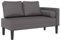 Wenjingqi-4007567 Schlafsofa mit Kissen, Kunstleder, Grau