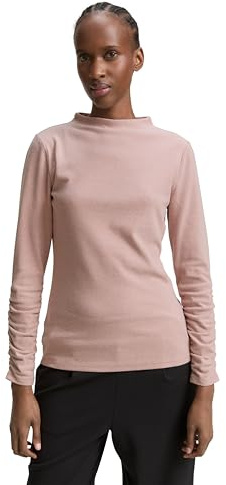 Tom Tailor Denim Damen 1047847 Langarmshirt mit Raffärmeln (1er Pack)
