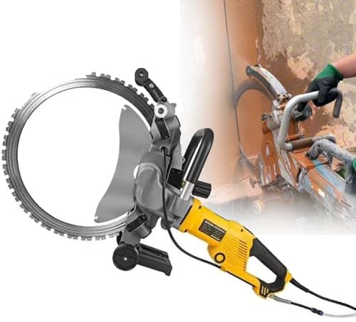 5000w Electric 16 Wet/Dry Cutter Circular Saw, 290 Mm Wall Chaser Cutting Machine, with Water Fed Dust Suppression for Slotting Brick Granite Marble Concrete GRO,3xblade