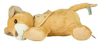 Sterntaler Schlaf Gut Figur Löwe Leo - Einschlafhilfe aus weichem Flausch - Kuscheltier mit Soundmodul für Kinder ab der Geburt - Soundmodul, Geräuschemodul mit beruhigenden Tönen - Herzton, mattgelb