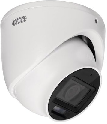 ABUS 2MP Mini-Dome Überwachungskamera mit Netzteil und 30 m Kabel – Analog HD, Nachtsicht in Farbe & IR, wetterfest, 30 m Reichweite, Plug & Play, für Innen & Außen, TVCC52512