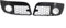 Auto-Kühlergrill Für Golf 2005-2009 2 stücke Auto Front Nebel Licht Kühlergrill Grill Nebel Lampe Kühlergrill Abdeckung(A)