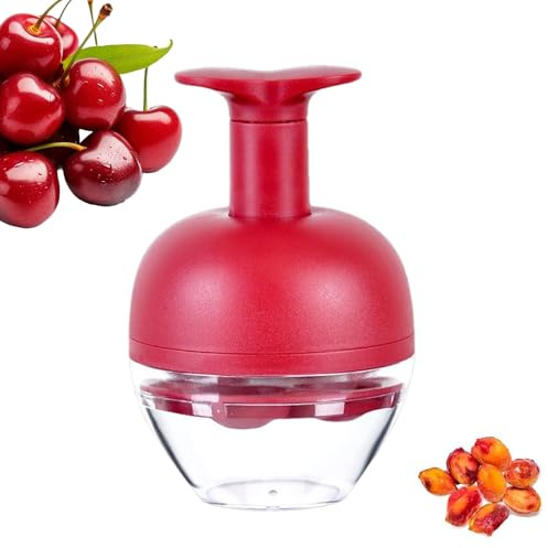 usefulbeauty Entkerner für Kirschen und Pflaumen mit 4 Löchern | Multifunktionswerkzeug zum Entkernen von – für Früchte, Pflaumen, Küche, Marmelade, Backen, Camping, Picknick