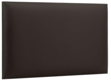 murando - Gepolstertes Wandkissen Bettkopfteil Rechteck Kunstleder 40x50 cm - Polsterpaneel Wandpaneele Gepolstert Wanddeko Schlafzimmer Wohnzimmer Kinderzimmer - Braun
