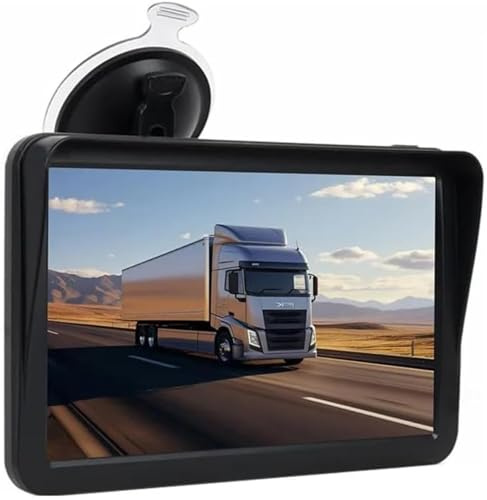 Moxier Car Sat Nav Car Stereo 7 HD Touch Screen Portable Navigation Radio Vedio Player Bluetooth WiFi, Voice Control, Mirror Link (7-inch stand + suction cup,No pattern)