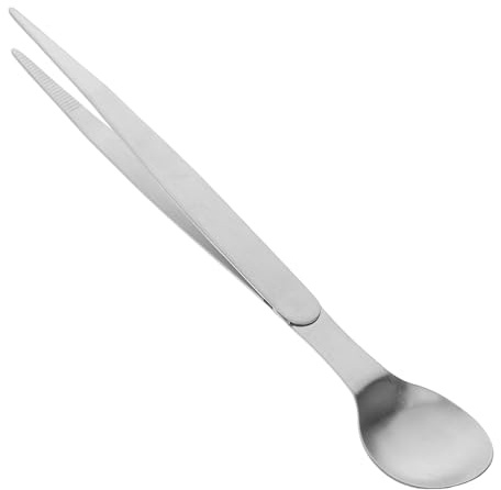 Probierlöffel aus Edelstahl 304 mit Pinzette für Küche und Restaurant
