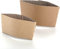 Luckypack 500 Piece Cup Sleeve Corrugated Jacket Cafe Drink Disposable Paper Coffee Cup Sleeves Reusable Holder Cardboard For Hot Drinks, 12 oz./16 oz./20 oz.