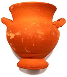 1 Amphore ca. 6-7 cm Terracotta Spitze für Pastori Krippe San Gregorio ARMENO Mar + 1 Schlüsselanhänger, handbemalt, One size