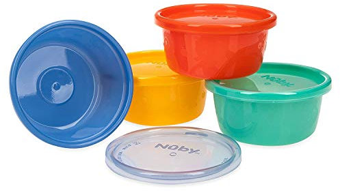 Nuby - Pots pour encas - 4P - 240 ml - 3m+