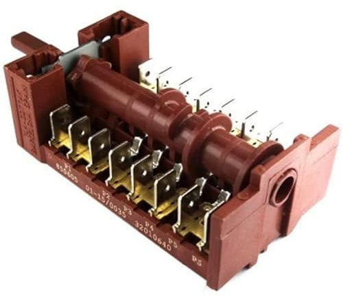 UNIVERSALE Gottak 859695 4 Posizioni Forno Cucina Nardi Vestel Ardo Atlantic Commutatore Pulsante Manuale Plasmica Argento Normalmente Aperto 5 Vie