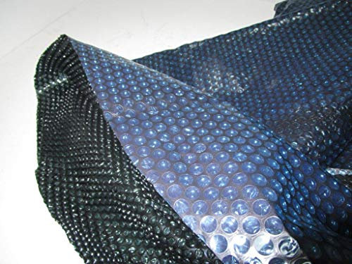 SPIRATO Solarnoppenfolie Blau/Schwarz Solarplane Pool Abdeckung 550 x 366 cm Oval