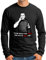 OM3® Charles Bukowski Langarm Shirt - Herren - Kult Poet Icon Quote - Schwarz, L