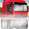 LKW Sonnenschutz Frontscheibe Faltbar Scheibenabdeckung Auto Frontscheibe Doppelseitiger Silber Aluminium UV Ray Blocker Halten Sie Ihr Auto 87 * Cool 28