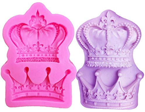 TOSSPER Kronen-Form-silikon Formen, Krone Form Für Fondant Zuckersugar, Kuchen-Dekoration, Kuchen-Deckel, Schokolade