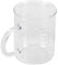 Fdit Caffeine Beaker Mug, Borosilicate Glass Chemistry Mug with Handle and Measuring Scale for Hot and Cold Beverage Coffee Tea