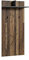 byLIVING Wandpaneele Ben/Garderobe Old Wood braun mit Zwei Kleiderhaken und Hutablage/Flurgarderobe für die Wand/B 60, H 136, T 27 cm