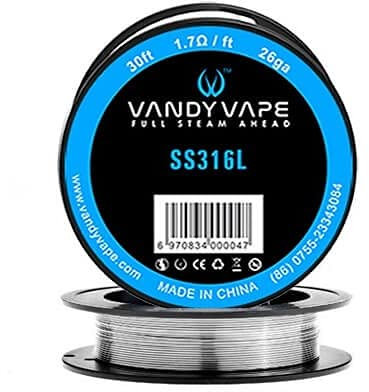 Vandy Vape SS316L 26GA Wickeldraht (10m) Ohne Nikotin