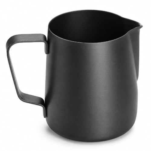 Stainless Steel Milk Frothing Pitcher 14Oz 400ml Espresso Steaming Pitcher for Cappuccino Latte Art Milk Jug Frother Cup for Home Kitchen