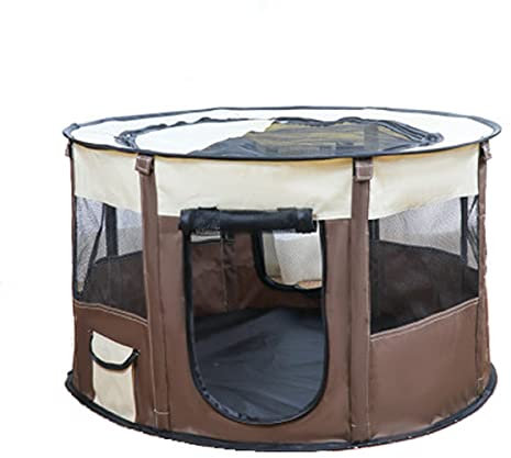 ppactvo Katzen Zelt Wasserdicht Tippi Hundezelt Schön Katzenzelt Outdoor Tipi Zelt Outdoor Für Belüften Sie Immer Haustier Eigenes Nest Im Sommer Kühl X-Large,Coffee