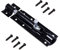 Tower Bolt Door Lock for Patio Door Security Lock - 4” (100mm) Black Powder Coated Sliding Door Latch with Screws for Bathroom Toilet Cupboard Bedroom Garden Shed Gate Latch