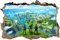 Fortnite Primal 3D Smashed Wall Sticker Decal Home Decor Art Kinderzimmer