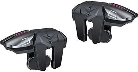 Sarafox F6 Cell Phone Triggers with 4 Buttons L1R1 L2 R2 + Gamer Thimbles for Shooting Games Like PUBG, Free Fire, Fortnite and More