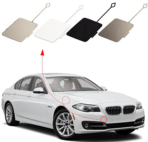 Copertura per gancio di traino per paraurti anteriore, adatta per BMW Serie 5 F10 F11 528i 535d 535i 550i berlina 2014 2015 2016 Tappo per occhiello di traino 51117332682 (bronzo platino, lato