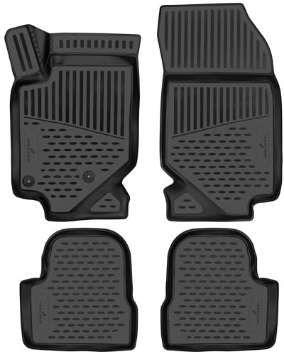 WALSER XTR Gummi Fussmatten Auto für Opel Corsa F 2019-2023, 100% passgenaue Auto Fußmatten, robuste Universal Fußmatte Auto, Gummimatten Auto, Auto Fussmatten Gummi, Auto Gummimatten