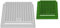 Caditoia griglia chiusino con telaio in PP plastica pvc rinforzata anti UV maglia antitacco grigio o verde Top Varie misure (cm 30x30, Grigio)