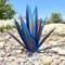 Tequila Agaven Pflanze Aus Metall, Tequila Rustikale Gartenskulptur Dekoration, Agaven Metallpflanzen FüR Den Garten, Garten Rasen Ornamente,Precious Blue,35cm