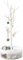 MENGCOOL Jewellery Stand 3 in 1 Jewelry Tree Necklace Bracelet Display Holder Jewellery Organiser Stand for Necklaces Bracelets Rings Earrings and Watches (White)