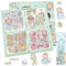 MytaYt 100 Blätter Kawaii Scrapbook Stickers Transparente Wasserdichte Dekorative Cute Sticker PET Scrapbooking Aufkleber Niedliches Cartoon-sticker mädchen mit Pinzette für DIY Scrapbook